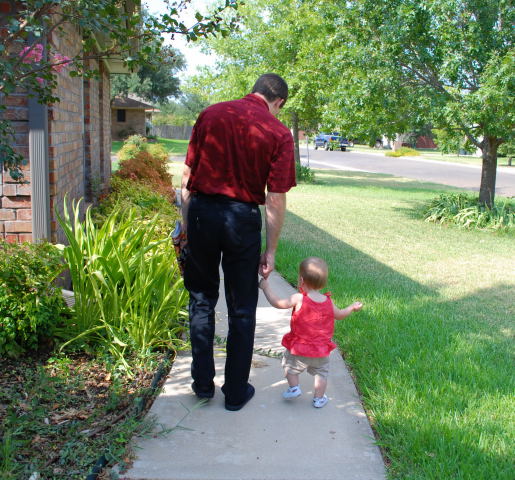 Walking with Daddy